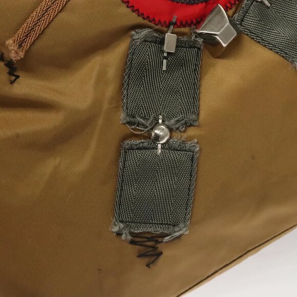 PRADA Tote Bag Nylon Khaki Silver Auth - Picture 6 of 16